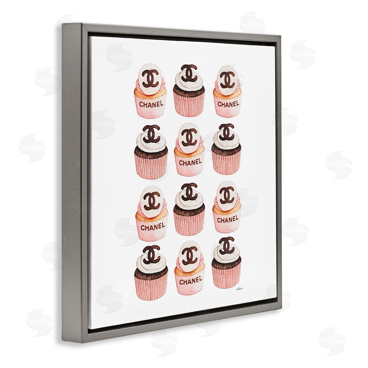 Amanda Greenwood Pink Glam Brand Cupcakes Canvas Wall Art Print