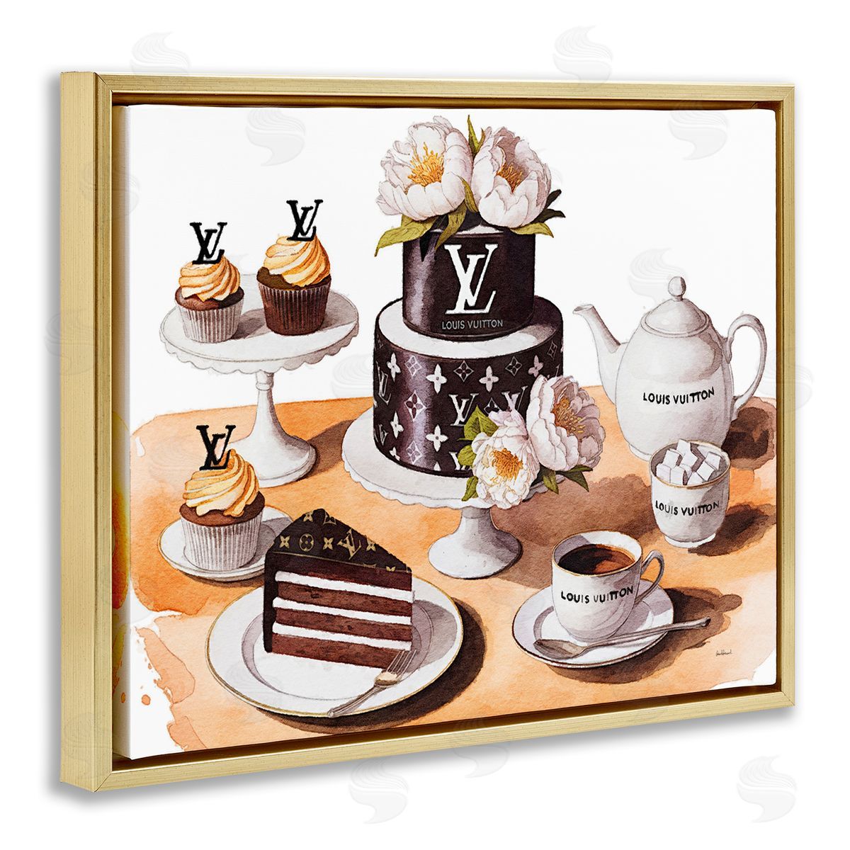 Amanda Greenwood Glam Brand Dessert Spread Canvas Wall Art Print