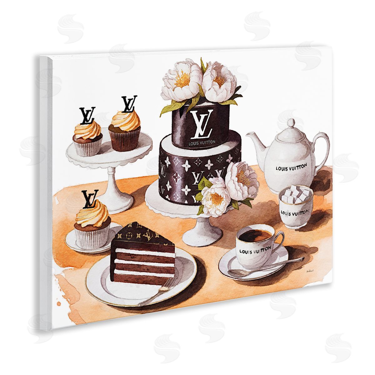 Amanda Greenwood Glam Brand Dessert Spread Canvas Wall Art Print
