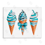 Amanda Greenwood | Blue Glam Ice Cream Cones