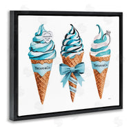 Amanda Greenwood | Blue Glam Ice Cream Cones