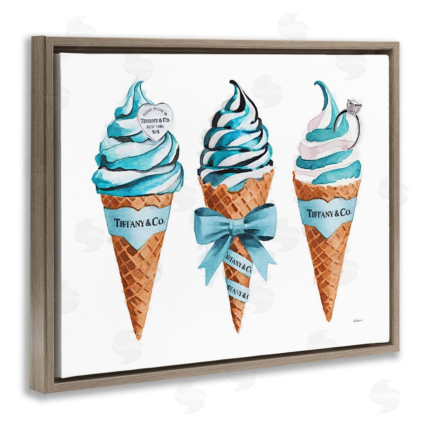 Amanda Greenwood | Blue Glam Ice Cream Cones