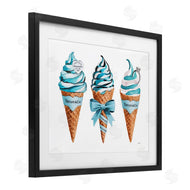 Amanda Greenwood | Blue Glam Ice Cream Cones