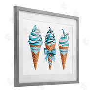 Amanda Greenwood | Blue Glam Ice Cream Cones