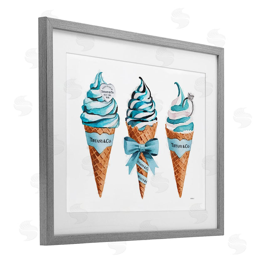 Amanda Greenwood | Blue Glam Ice Cream Cones