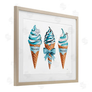 Amanda Greenwood | Blue Glam Ice Cream Cones