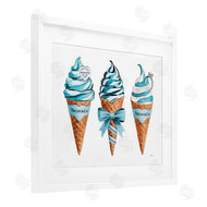 Amanda Greenwood | Blue Glam Ice Cream Cones
