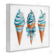 Amanda Greenwood | Blue Glam Ice Cream Cones