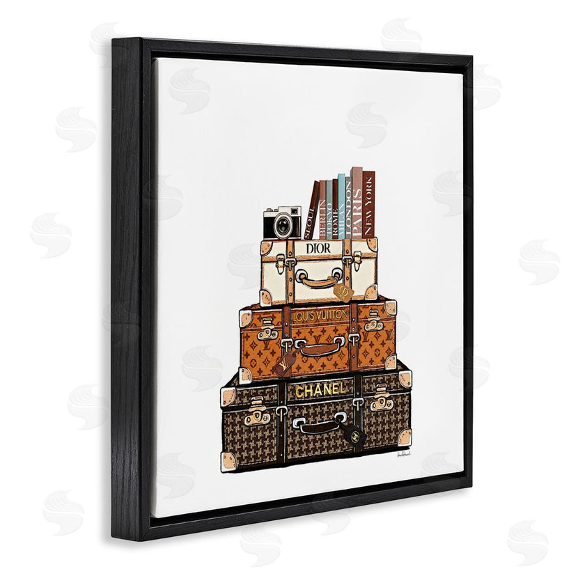 Amanda Greenwood | Stacked Glam Suitcases