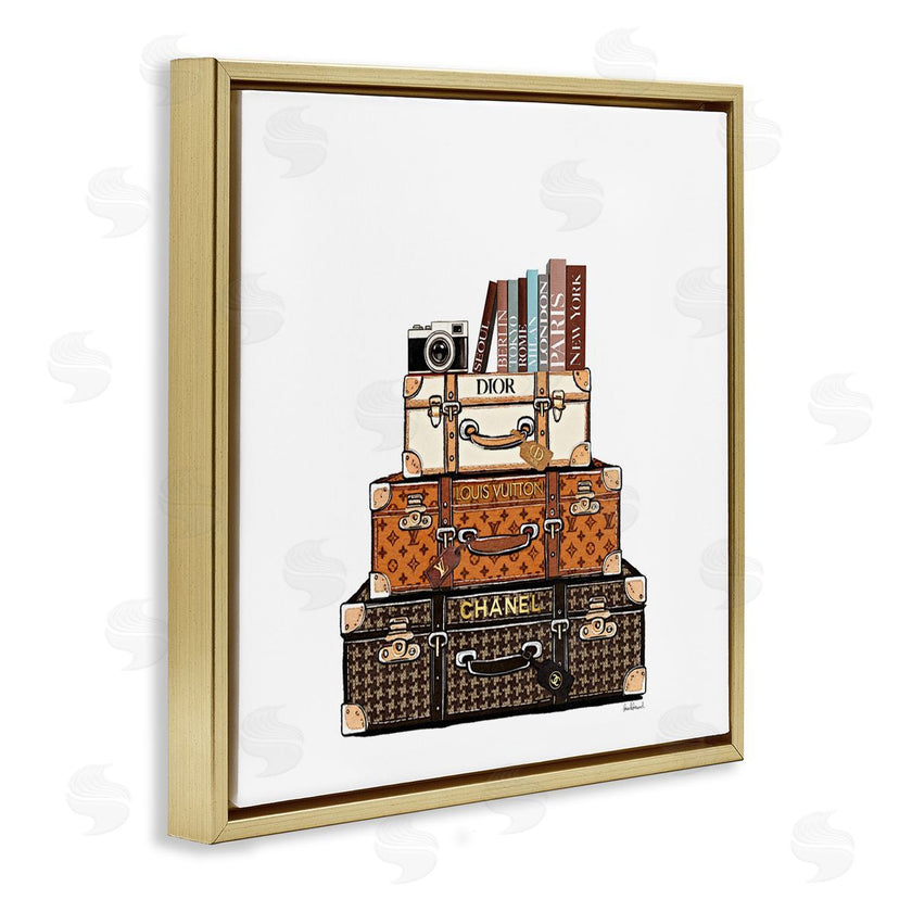 Amanda Greenwood | Stacked Glam Suitcases