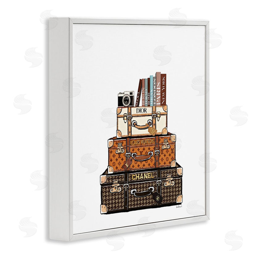 Amanda Greenwood | Stacked Glam Suitcases