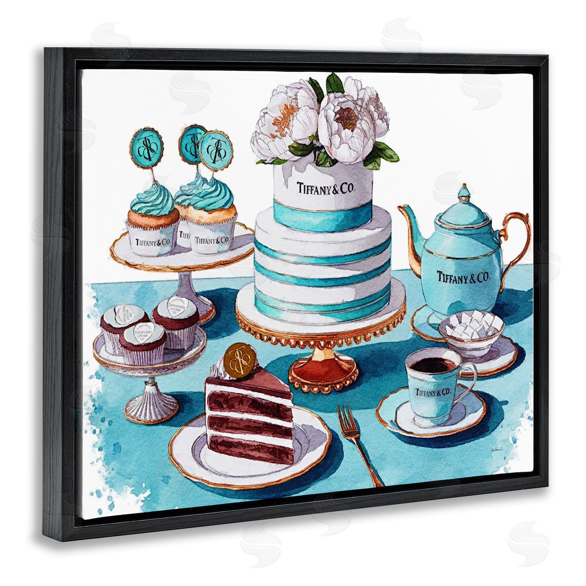 Amanda Greenwood Luxurious Glam Dessert Spread Canvas Wall Art Print