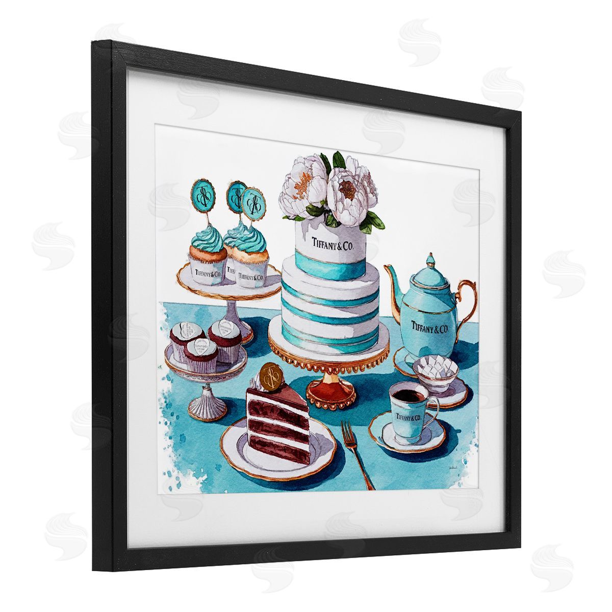 Amanda Greenwood Luxurious Glam Dessert Spread Canvas Wall Art Print