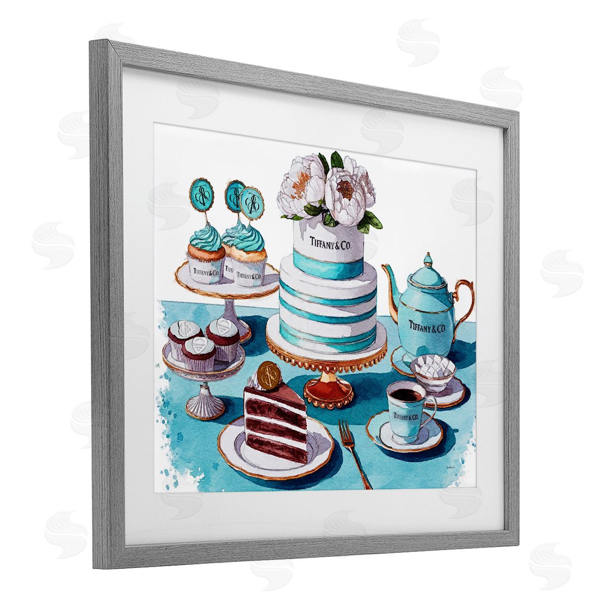 Amanda Greenwood Luxurious Glam Dessert Spread Canvas Wall Art Print