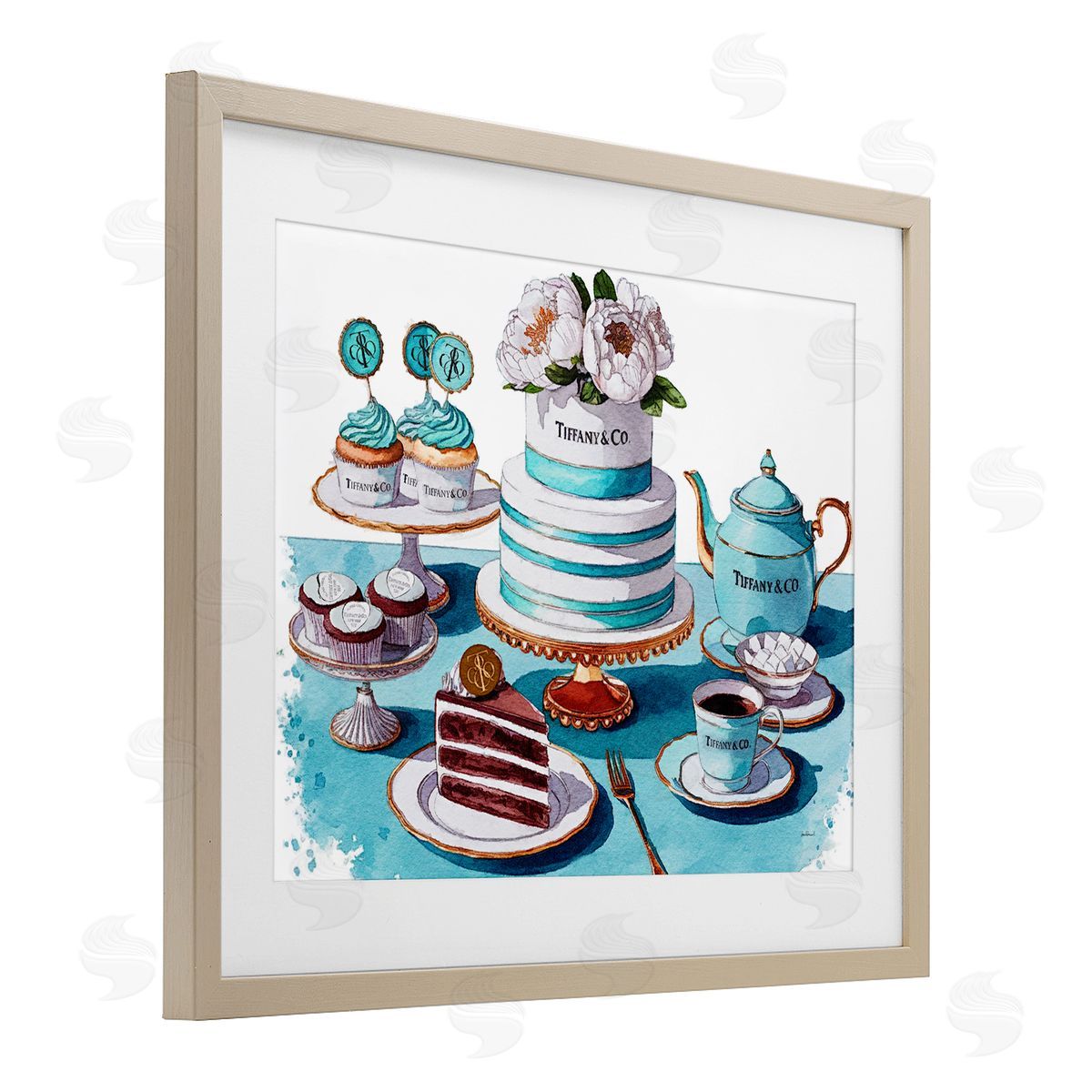 Amanda Greenwood Luxurious Glam Dessert Spread Canvas Wall Art Print