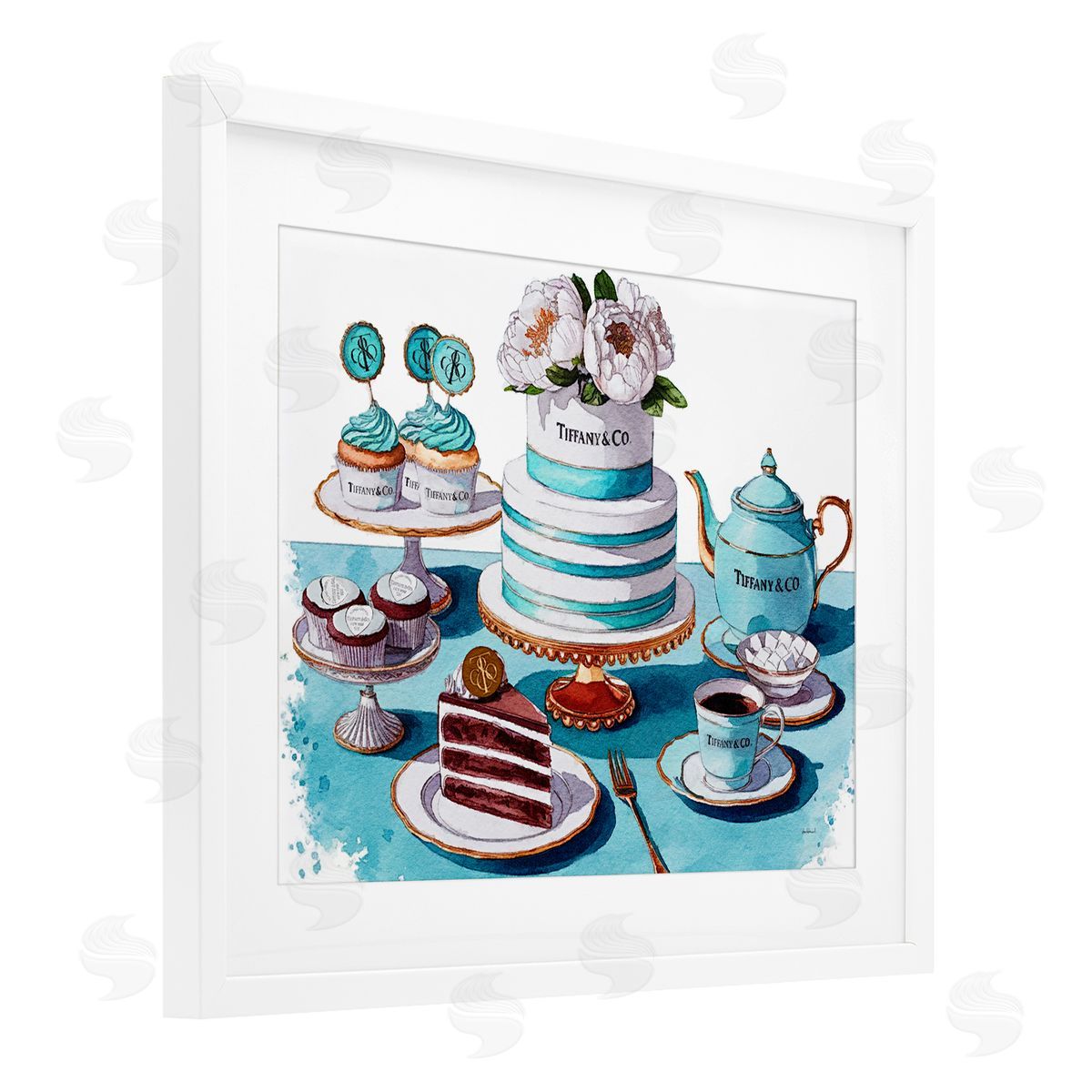 Amanda Greenwood Luxurious Glam Dessert Spread Canvas Wall Art Print