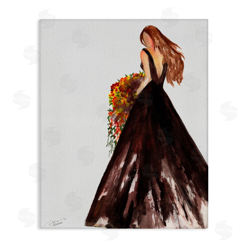 Texturetones | Ballgown Woman with Flowers