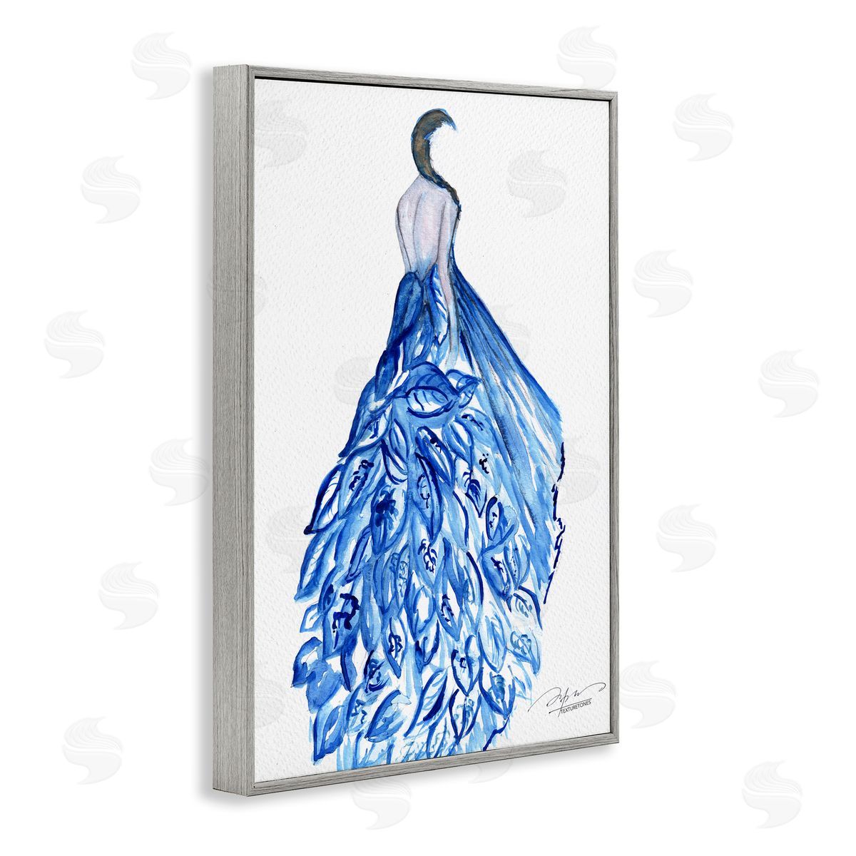 Texturetones | Chic Blue Fluttering Dress