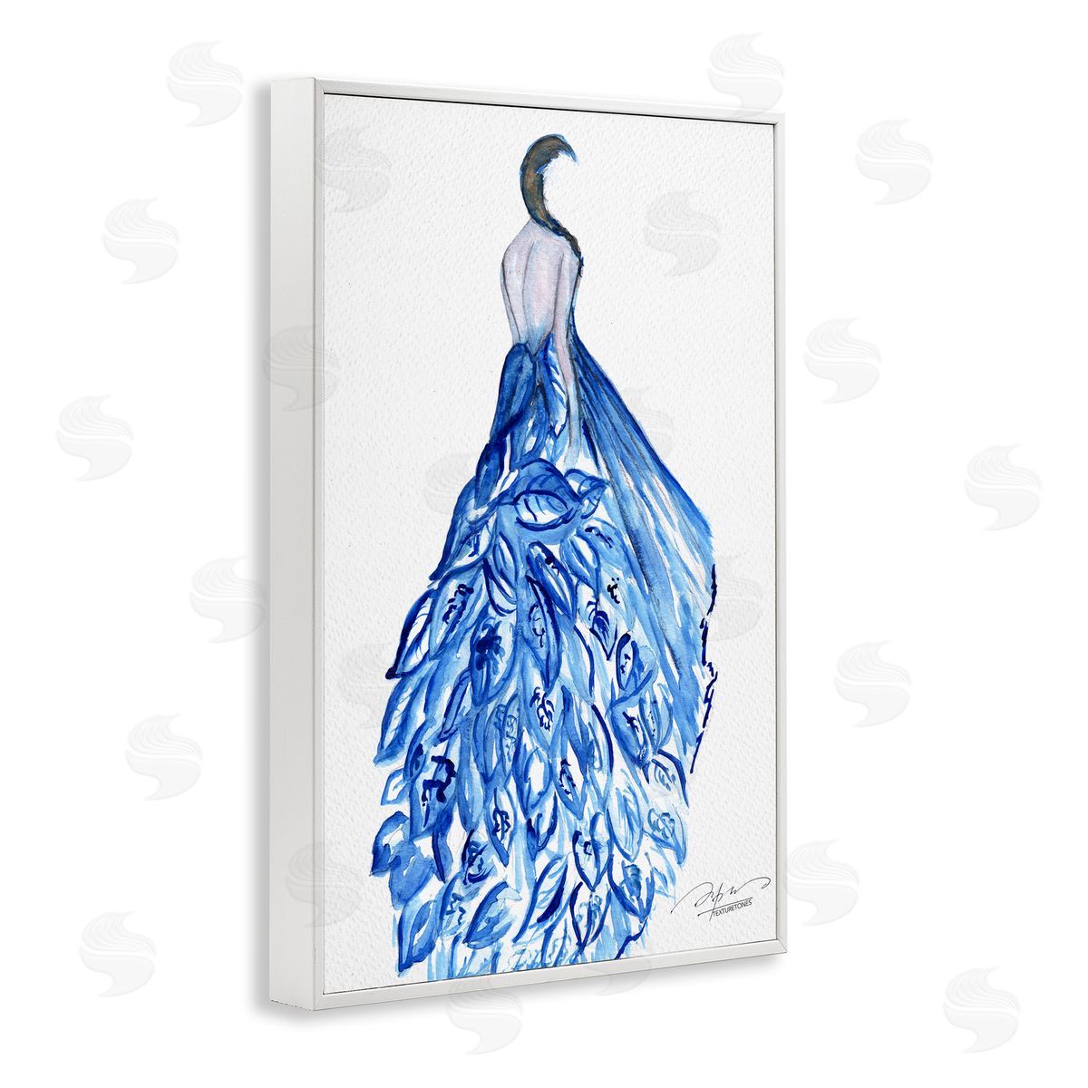 Texturetones | Chic Blue Fluttering Dress