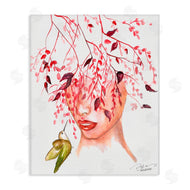 Texturetones | Leaves Over Face Portrait