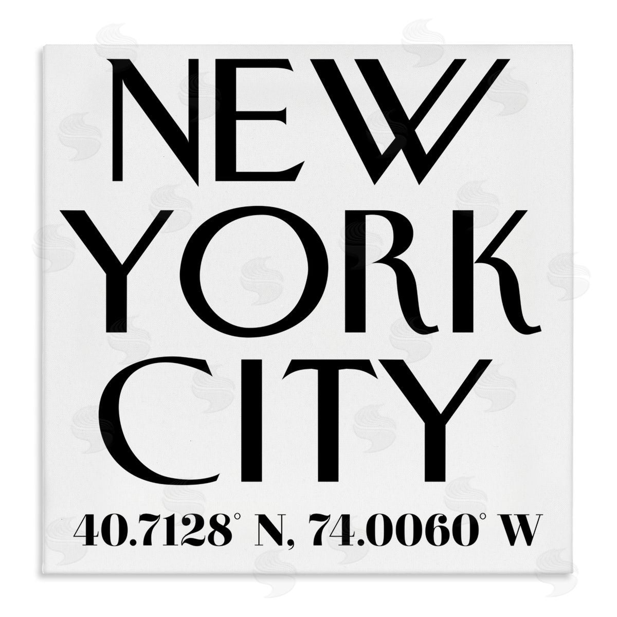 Annabelle Hall Urban NYC Coordinates Canvas Wall Art Print