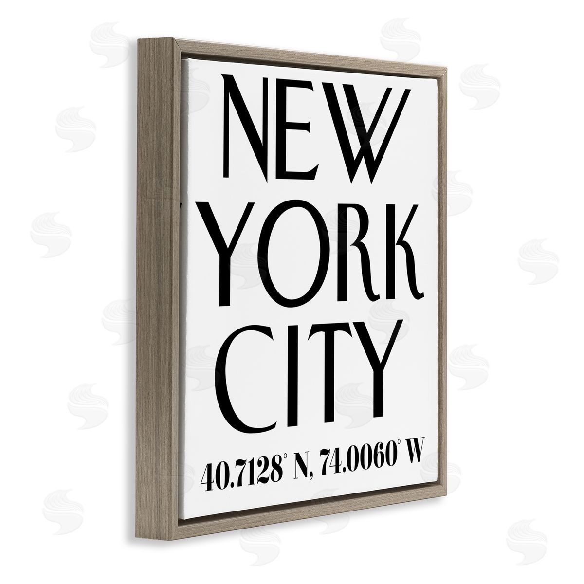 Annabelle Hall Urban NYC Coordinates Canvas Wall Art Print