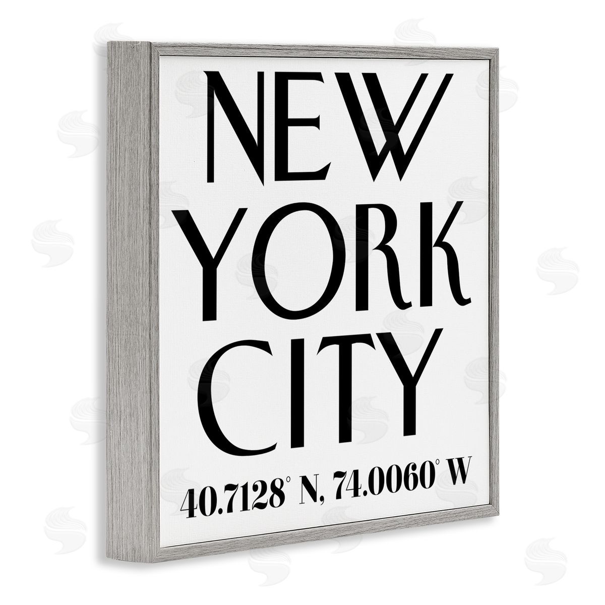 Annabelle Hall Urban NYC Coordinates Canvas Wall Art Print
