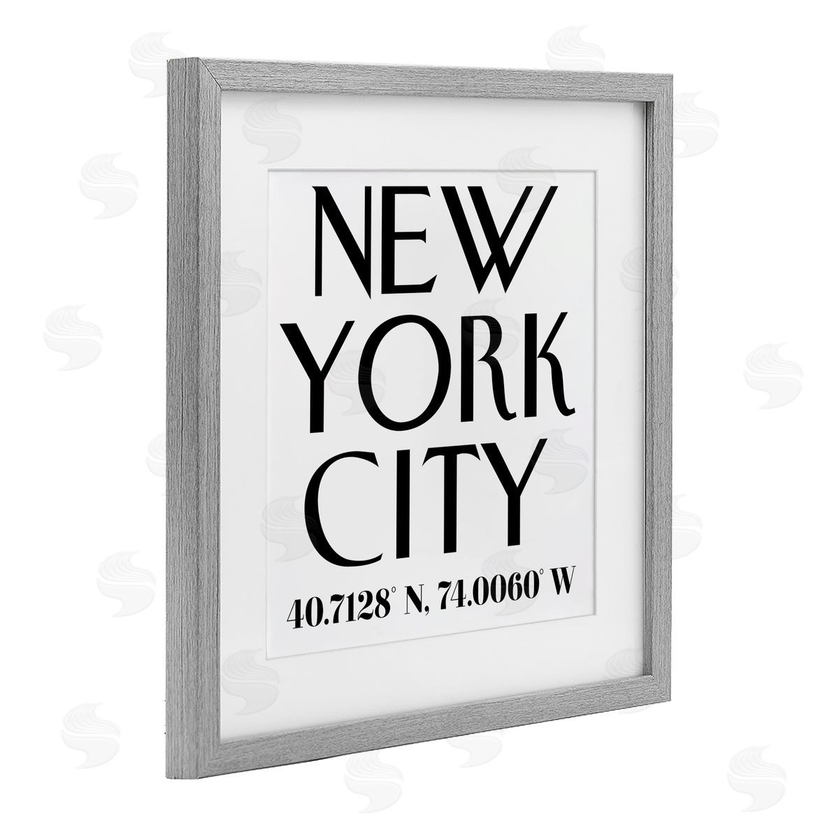 Annabelle Hall Urban NYC Coordinates Canvas Wall Art Print