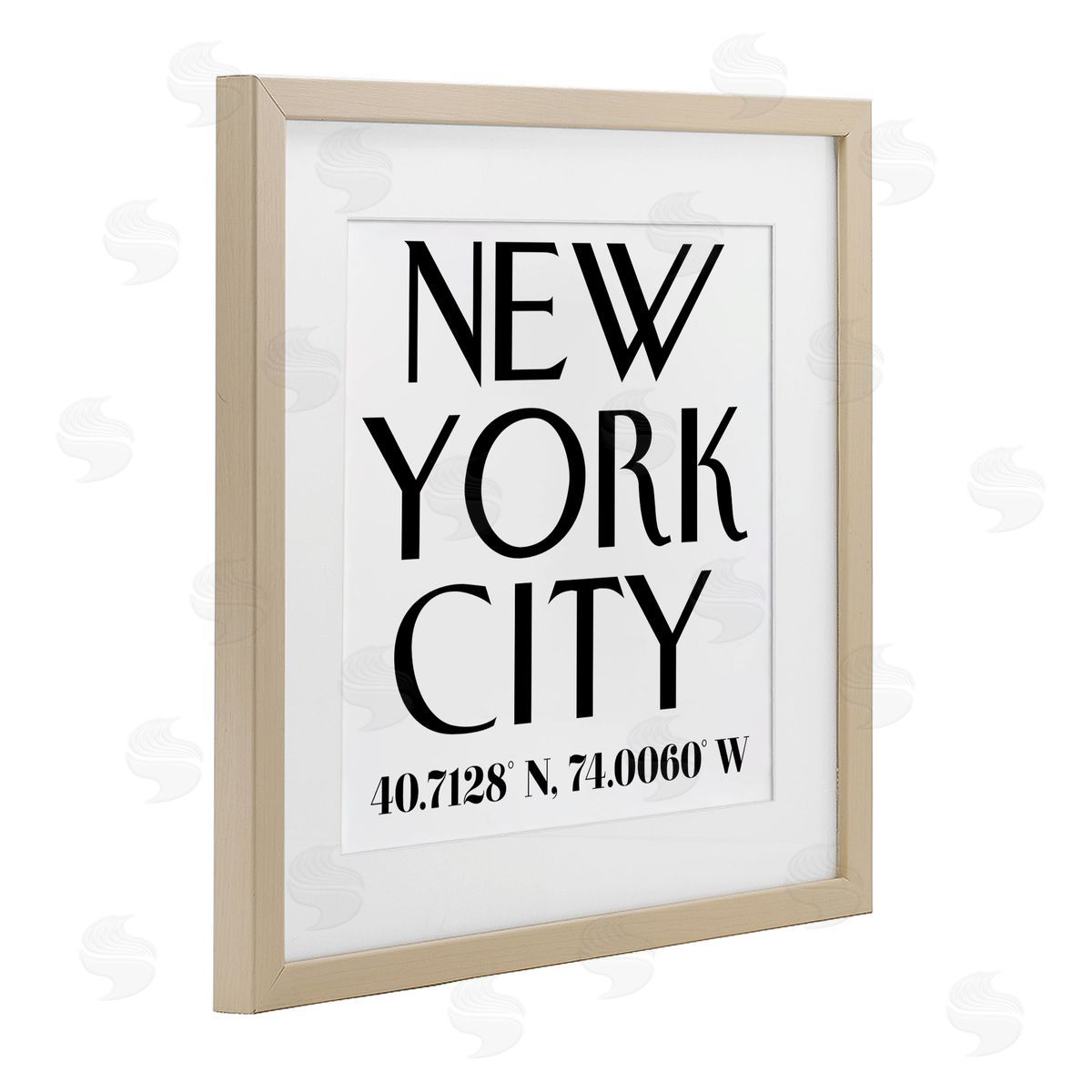 Annabelle Hall Urban NYC Coordinates Canvas Wall Art Print