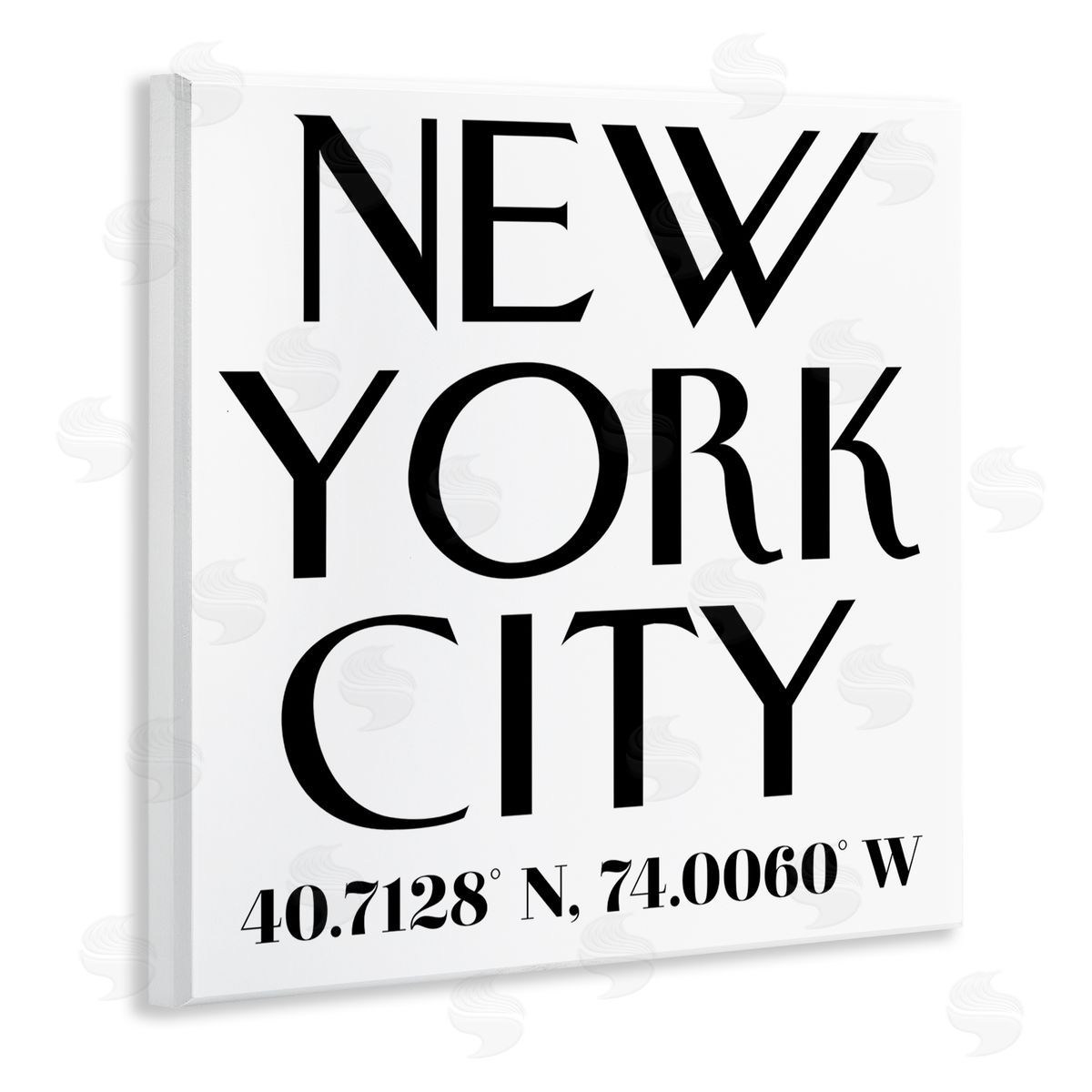 Annabelle Hall Urban NYC Coordinates Canvas Wall Art Print