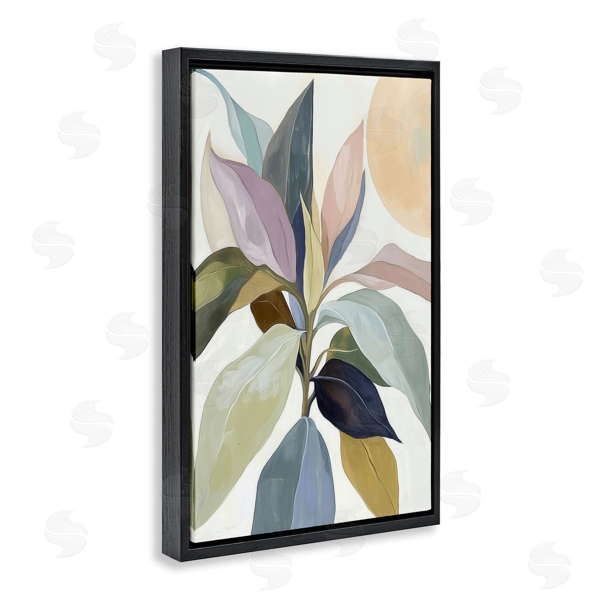 Annabelle Hall You & The Moon Leaves Canvas Wall Art Print