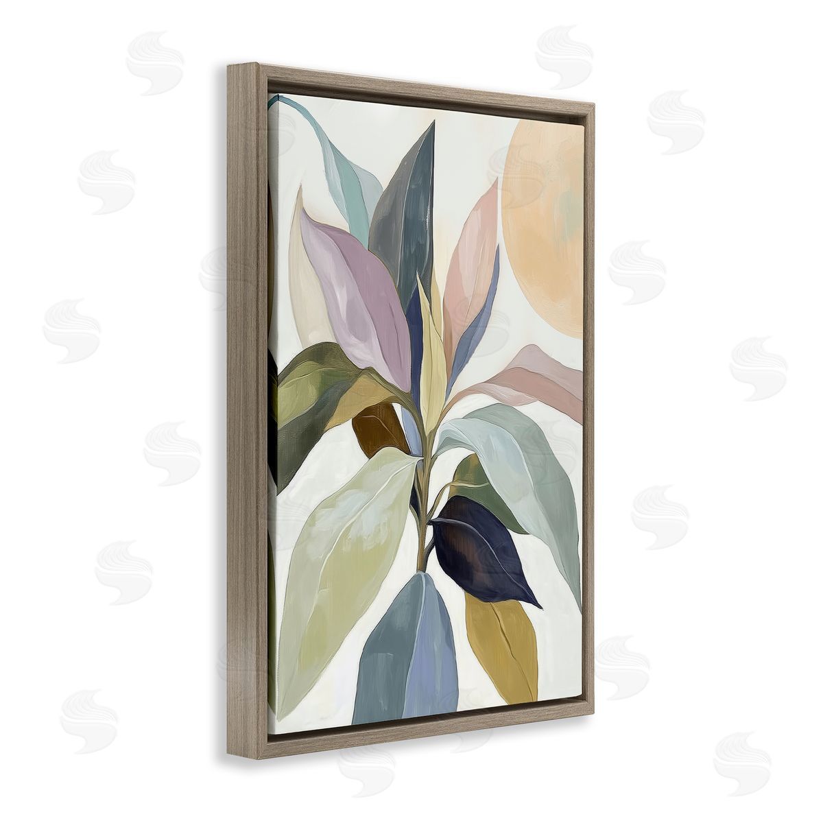 Annabelle Hall You & The Moon Leaves Canvas Wall Art Print