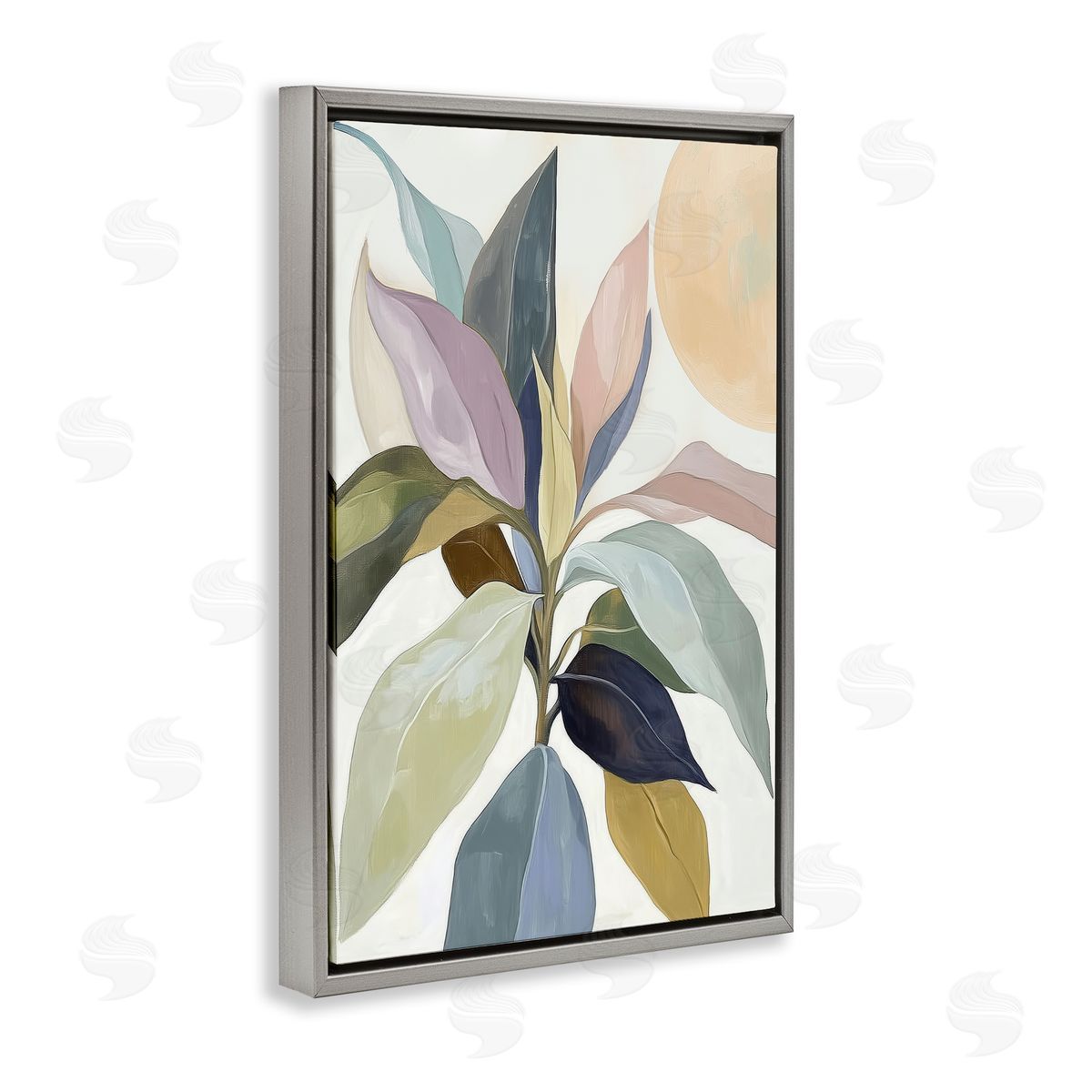 Annabelle Hall You & The Moon Leaves Canvas Wall Art Print