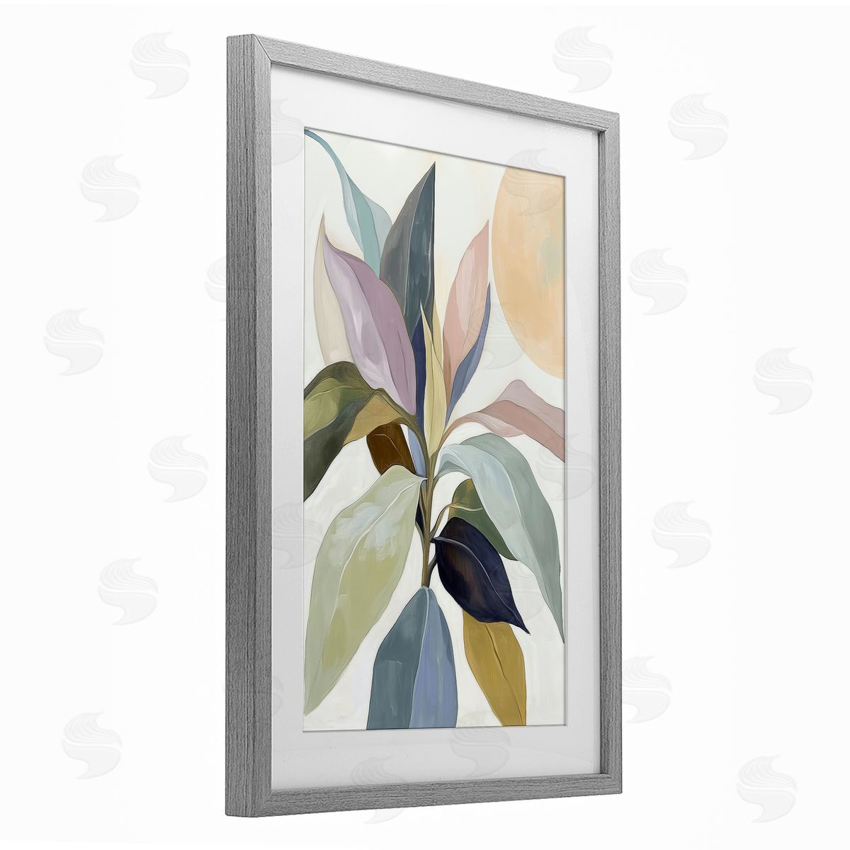 Annabelle Hall You & The Moon Leaves Canvas Wall Art Print