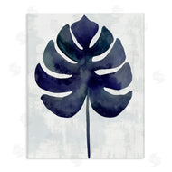 Christie Adams | Navy Monstera Leaf Silhouette