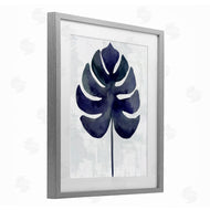 Christie Adams | Navy Monstera Leaf Silhouette
