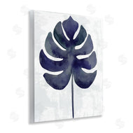 Christie Adams | Navy Monstera Leaf Silhouette
