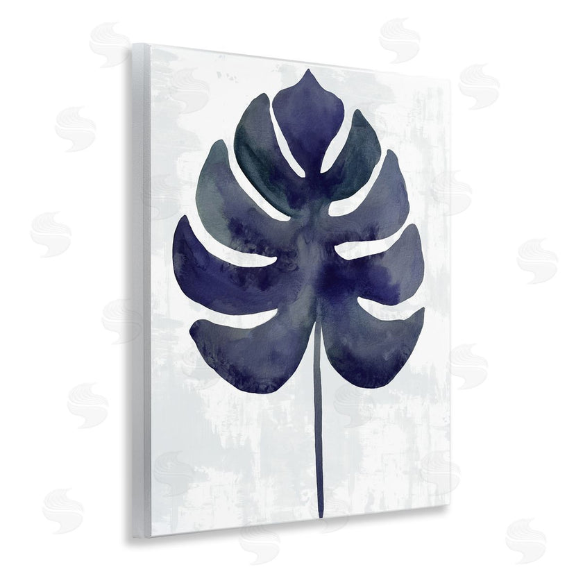 Christie Adams | Navy Monstera Leaf Silhouette