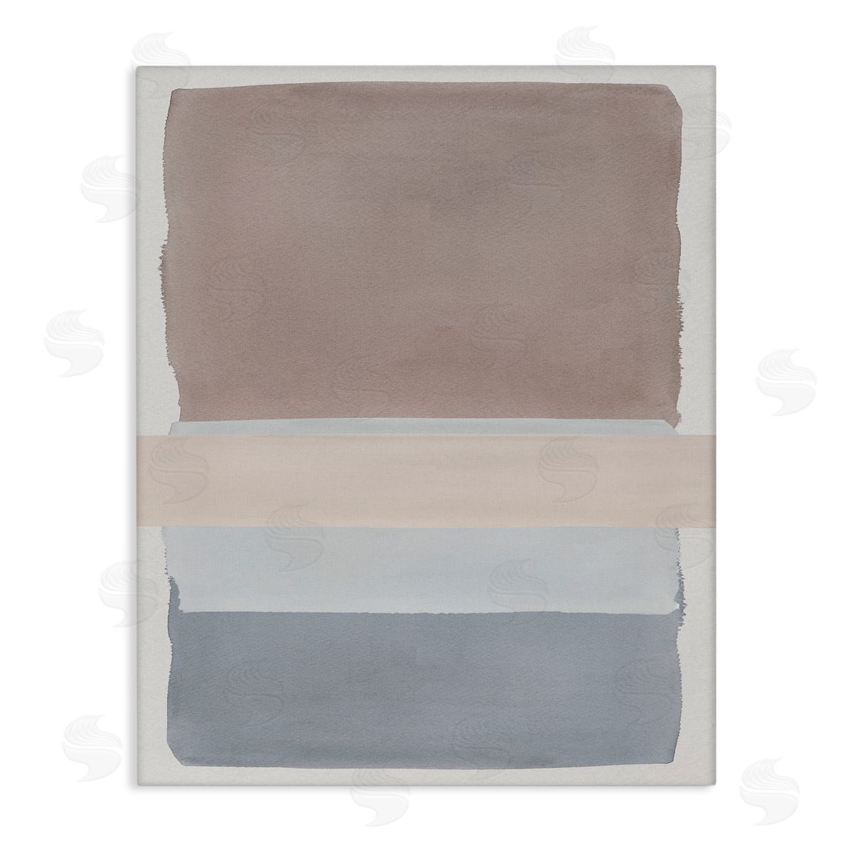 Nina Jacobs Fun with Blues & Browns Canvas Wall Art Print