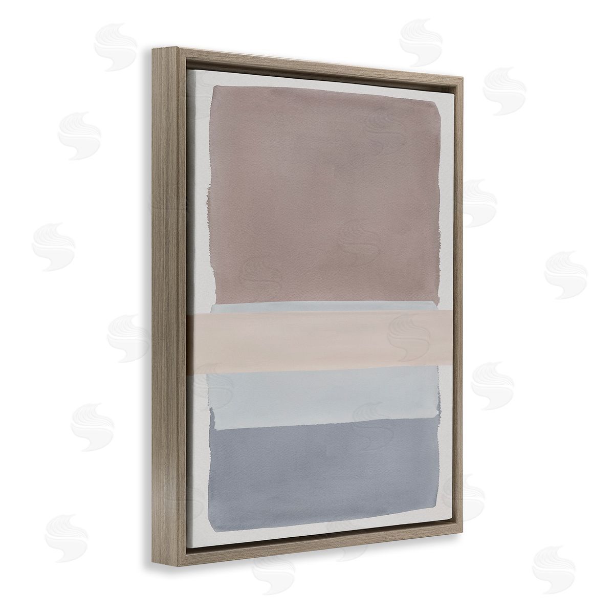 Nina Jacobs Fun with Blues & Browns Canvas Wall Art Print