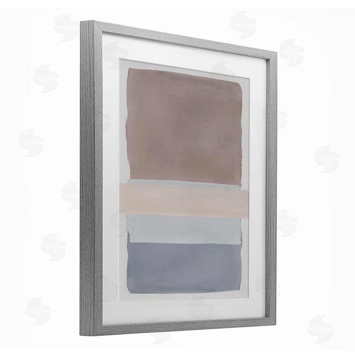 Nina Jacobs Fun with Blues & Browns Canvas Wall Art Print
