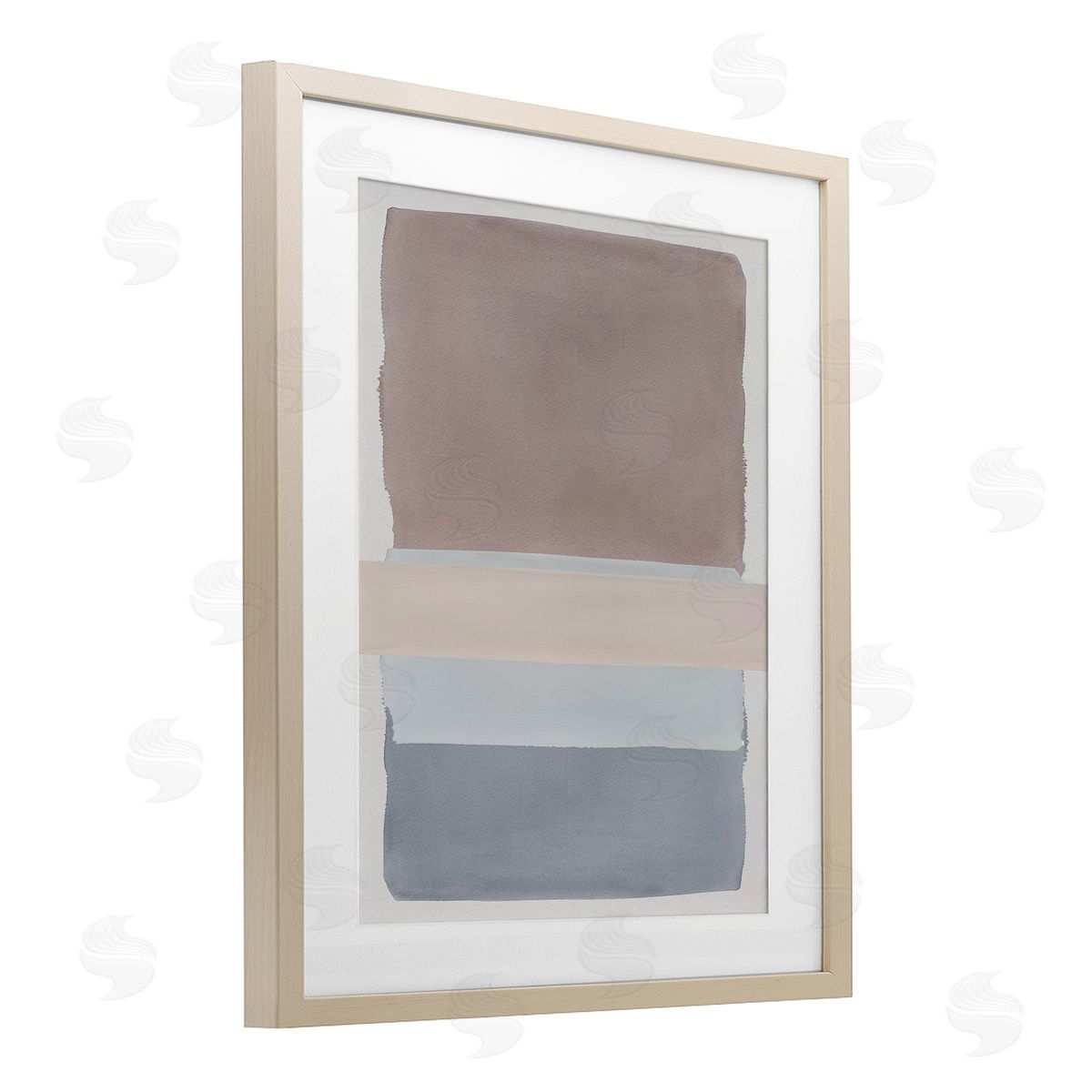 Nina Jacobs Fun with Blues & Browns Canvas Wall Art Print