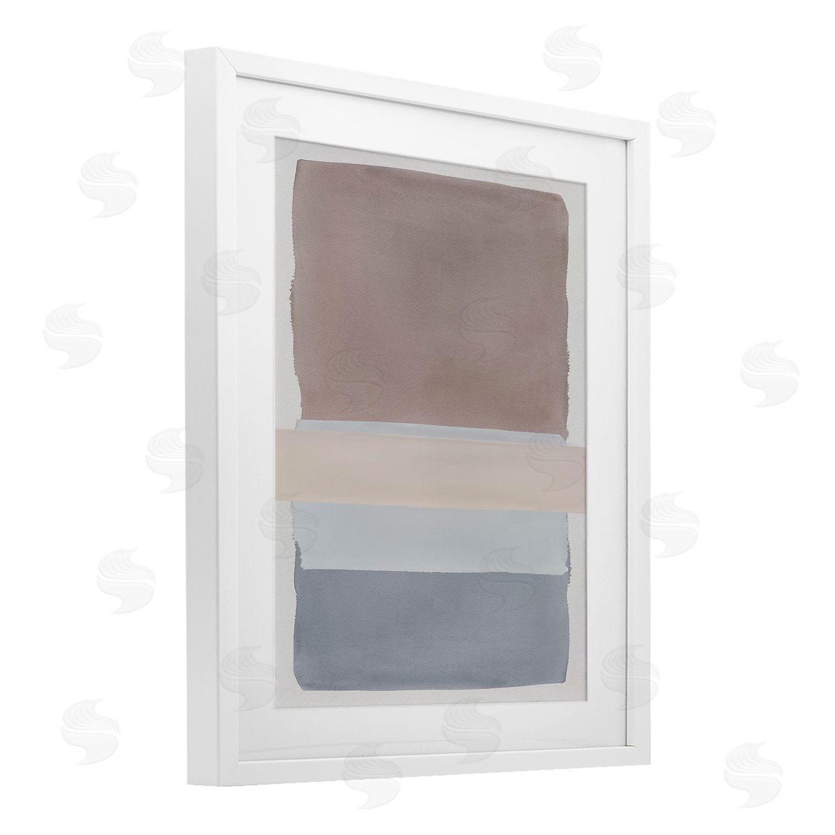 Nina Jacobs Fun with Blues & Browns Canvas Wall Art Print