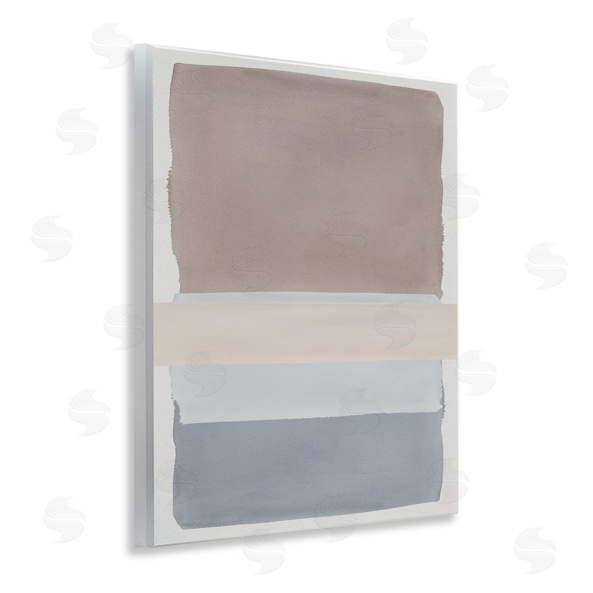 Nina Jacobs Fun with Blues & Browns Canvas Wall Art Print