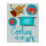 Christine Becker | Cooking Is An Art Phrase