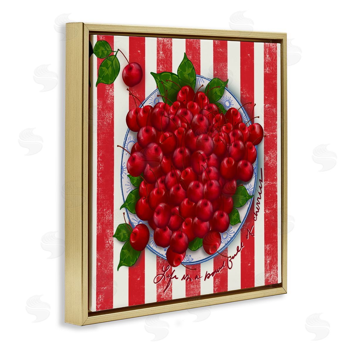 Lori Mosley Life Is Bowl Of Cherries Canvas Wall Art Print