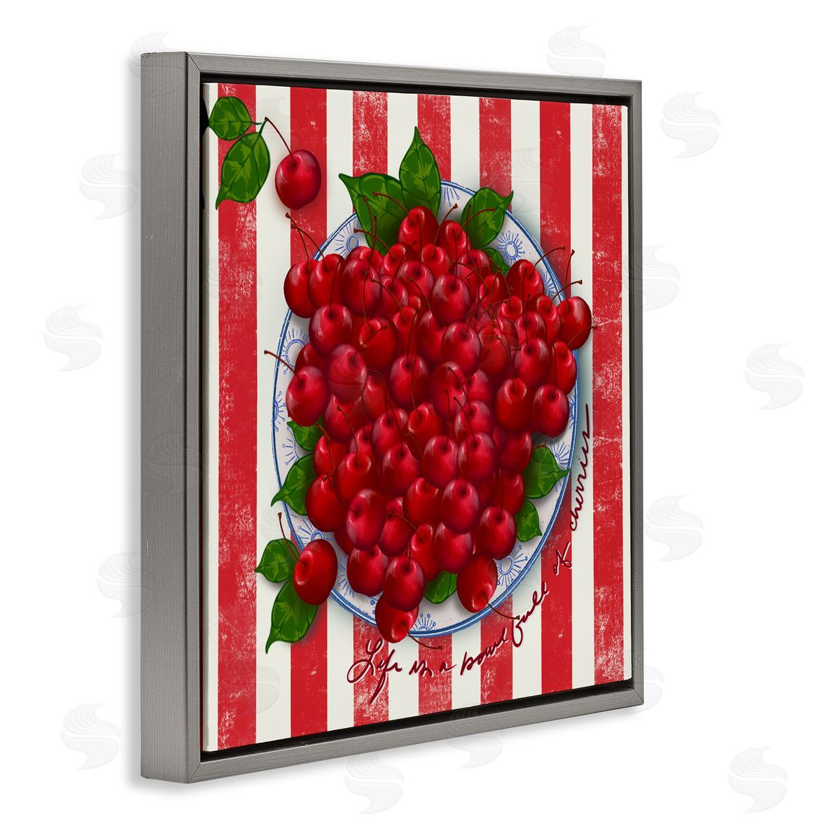 Lori Mosley Life Is Bowl Of Cherries Canvas Wall Art Print