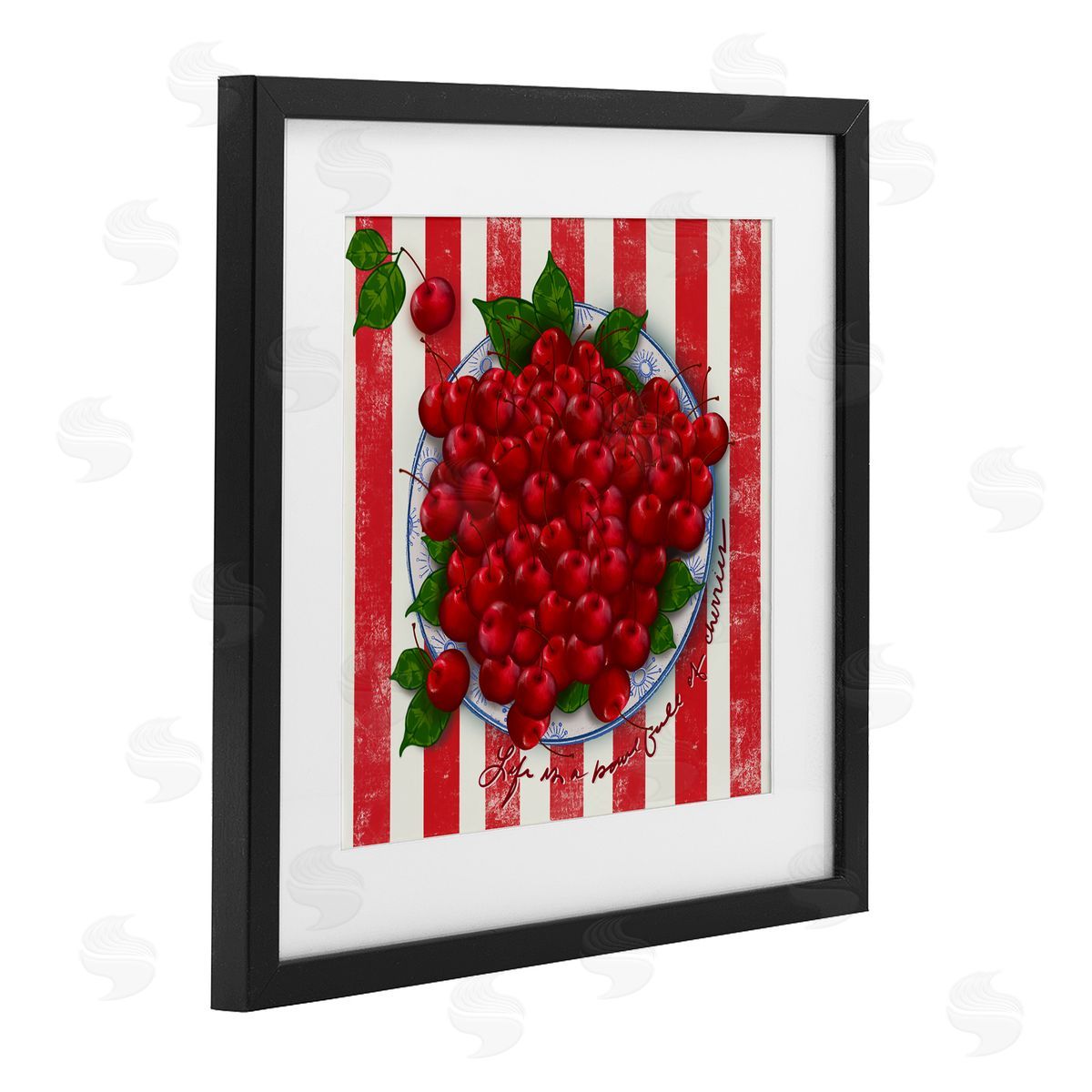 Lori Mosley Life Is Bowl Of Cherries Canvas Wall Art Print