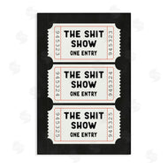 Lettered and Lined | Sh*t Show Bathroom Tickets