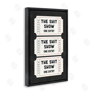 Lettered and Lined | Sh*t Show Bathroom Tickets
